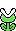 Sprite of a green Piranha Plant from Super Mario Bros. 3.