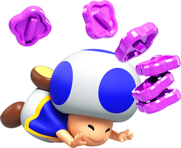 Artwork of Blue Toad from Super Mario Bros. Wonder