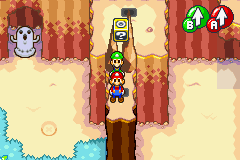 Seventh Block in Hoohoo Mountain of Mario & Luigi: Superstar Saga.
