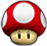 A sprite of a Dash Mushroom from Mario Party: Island Tour