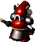 Battle idle animation of Boomer from Super Mario RPG: Legend of the Seven Stars