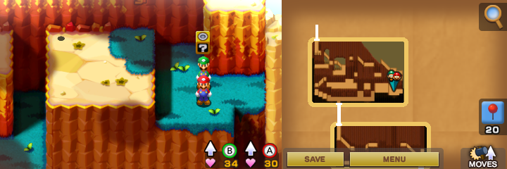 Block 29 in Hoohoo Mountain of Mario & Luigi: Superstar Saga + Bowser's Minions.