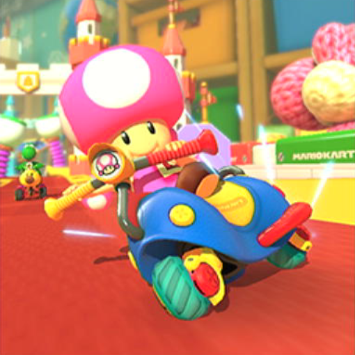 File:NSO MK8D May 2022 Week 2 - Character - Toadette in Mr. Scooty.png