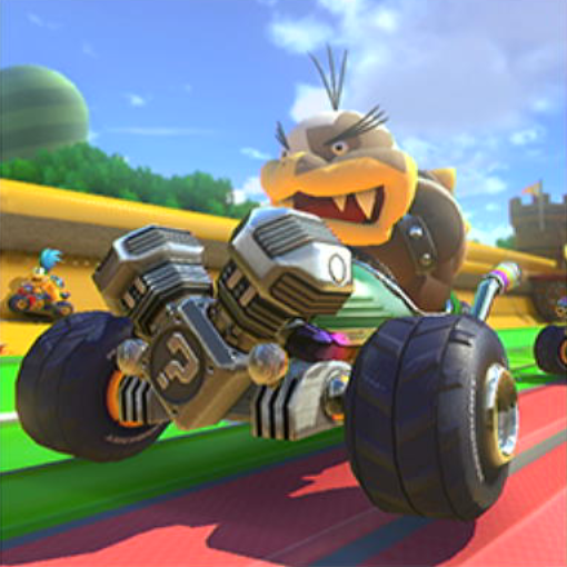 File:NSO MK8D May 2022 Week 3 - Character - Morton in Tri-Speeder.png