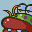 Sprite of Lunge Fish's icon from the SNES version of Tetris Attack.