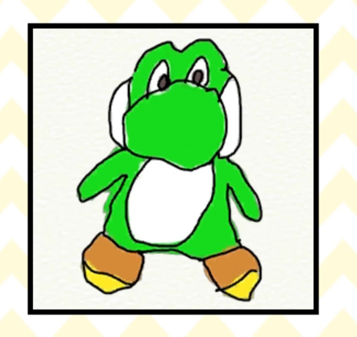 FileWWG Yarn Yoshi amiibo Drawing.jpg Super Mario Wiki, the Mario
