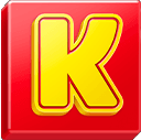 Artwork of the Letter K from the K-O-N-G Letters, in Donkey Kong Country: Tropical Freeze.