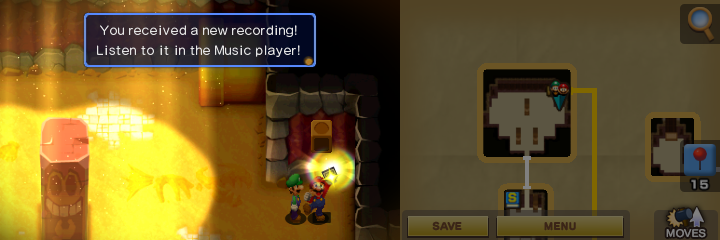 One of the Recordings in Mario & Luigi: Superstar Saga + Bowser's Minions.