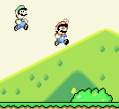 Mario and Luigi's different jump heights.