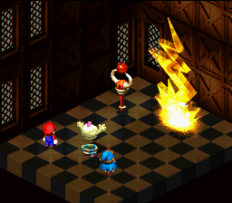 The move Shocker in Super Mario RPG: Legend of the Seven Stars