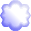 Sprite of a cloud platform from Super Smash Bros.