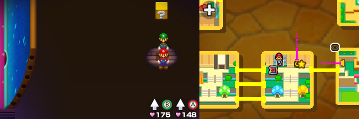 Block 30 in Toad Town of Mario & Luigi: Bowser's Inside Story + Bowser Jr.'s Journey.