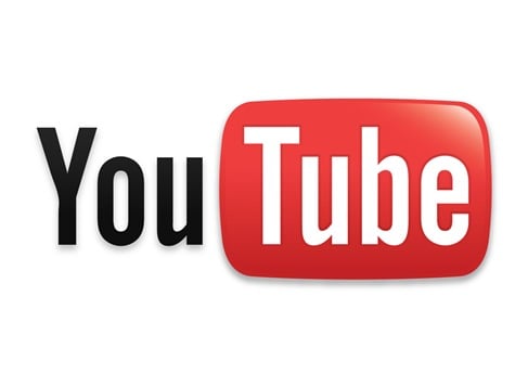 The logo of YouTube.