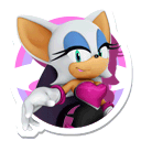 Sticker of Rouge the Bat from Mario & Sonic at the London 2012 Olympic Games