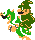 Bowser, under the effect of the 30th Anniversary Mario amiibo, in Super Mario Maker.