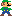 Luigi in his modern colors, in Super Mario Maker.