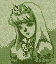 Portrait of Princess Shokora, seen in the opening newspaper article in Wario Land 4.