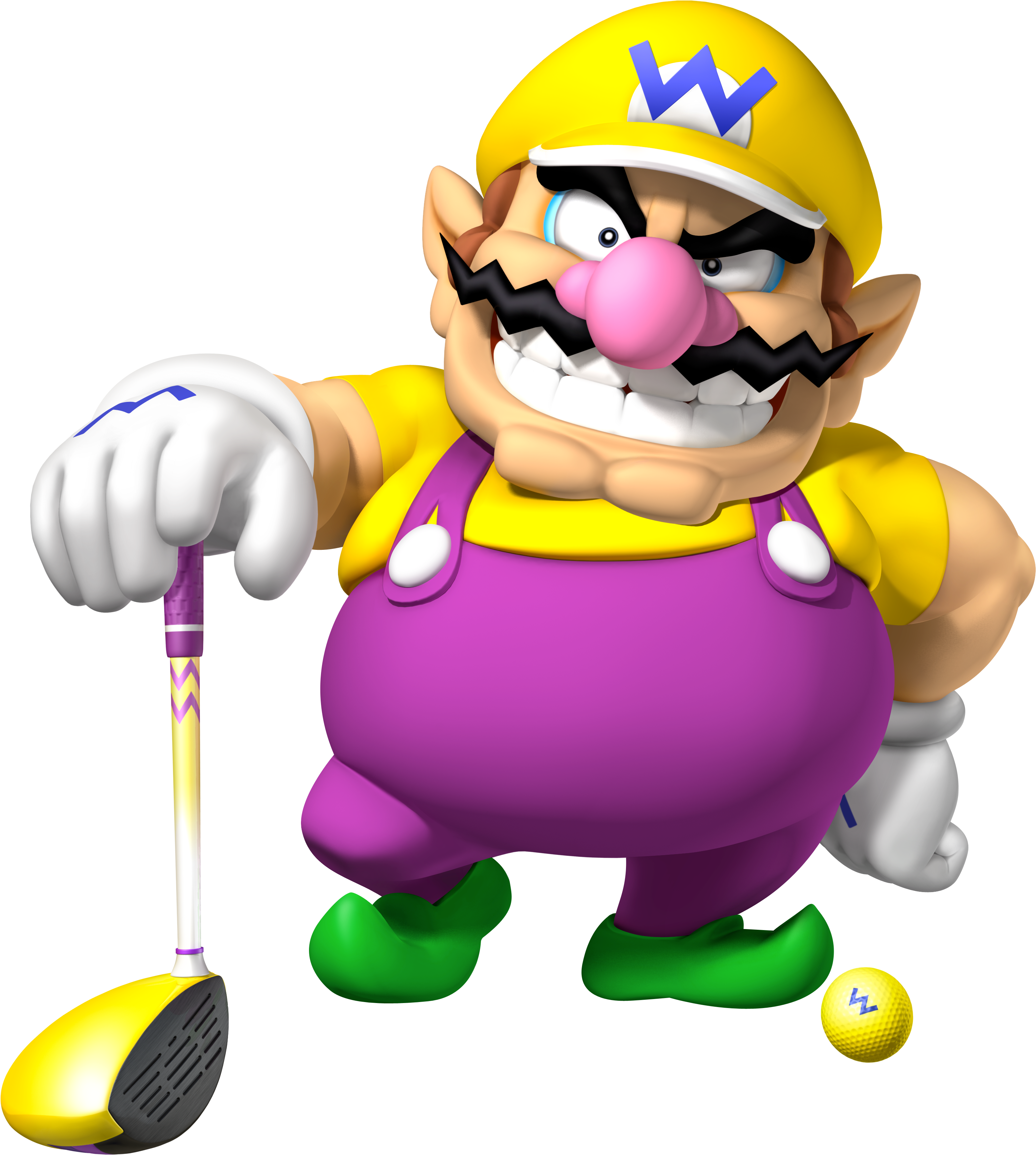 Wario artwork from Mario Golf: World Tour.