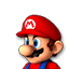 Character select icon of Mario from Mario Kart 7