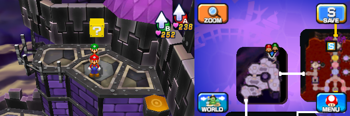 Block 64 in Neo Bowser Castle of Mario & Luigi: Dream Team.