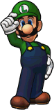 Sprite of Super Luigi, from Puzzle & Dragons: Super Mario Bros. Edition.
