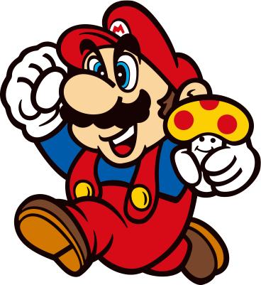 File:SMB - Mario jumping with mushroom.png