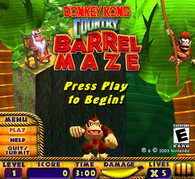 Donkey Kong Country Barrel Maze - Super Mario Wiki, the Mario encyclopedia
