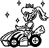 Stamp of Pink Gold Peach, from Mario Kart 8.