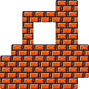 Ground (block) in Super Mario Maker 2 - Super Mario Bros. 3 game style, Castle night theme.