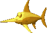 Sprite of a big Animal Token of Enguarde from Donkey Kong Country