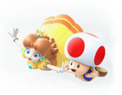 Daisy and Toad artwork