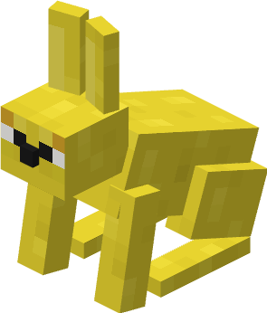 File:Minecraft Mario Mash-Up Gold Rabbit Render.png