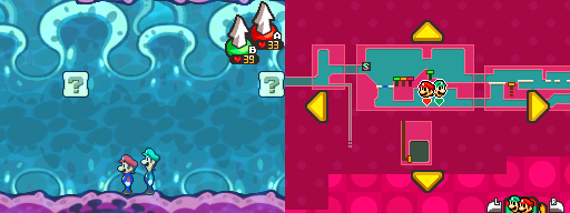 Seventh and eighth blocks in Pump Works of Mario & Luigi: Bowser's Inside Story.