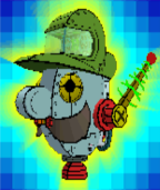 The Catch Card of the Brobot's head from Super Paper Mario