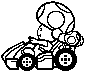 Toadette stamp, from Mario Kart 8.