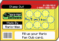 The shelf cover for one of Wario-Man's microgames in WarioWare: D.I.Y.