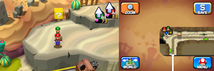 Block 32 in Dozing Sands of Mario & Luigi: Dream Team.