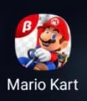 The app icon for the beta version of Mario Kart Tour
