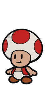Justice Toad idle animation from Paper Mario: Color Splash.