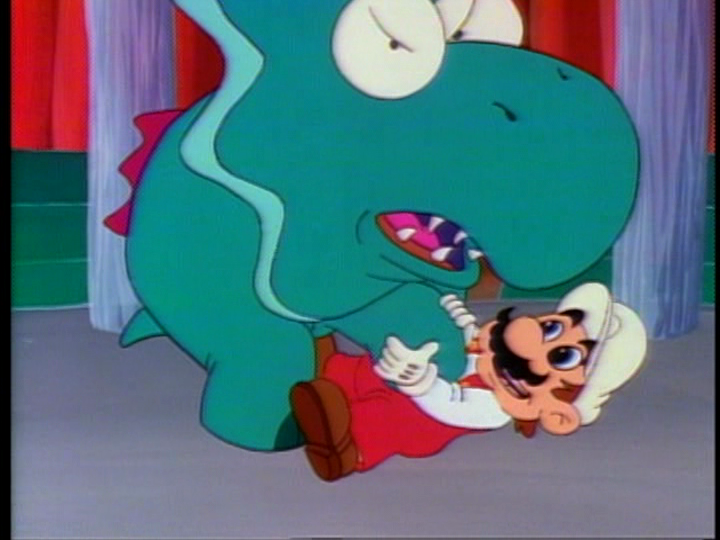 File:SMWTV Fire Mario vs Dinosaur.png