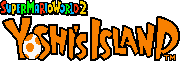In-game logo for Super Mario World 2: Yoshi's Island