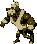 Sprite of a Krusha from Donkey Kong Land on the Super Game Boy, as it appears in Tricky Temple