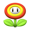 A sticker of Fire Flower