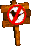 Sprite of a No Animal Sign for Parry from Donkey Kong Country 3 for Game Boy Advance