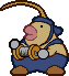 Sprite of Fishmael from Paper Mario