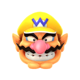 Wario's icon from Mario Party Superstars