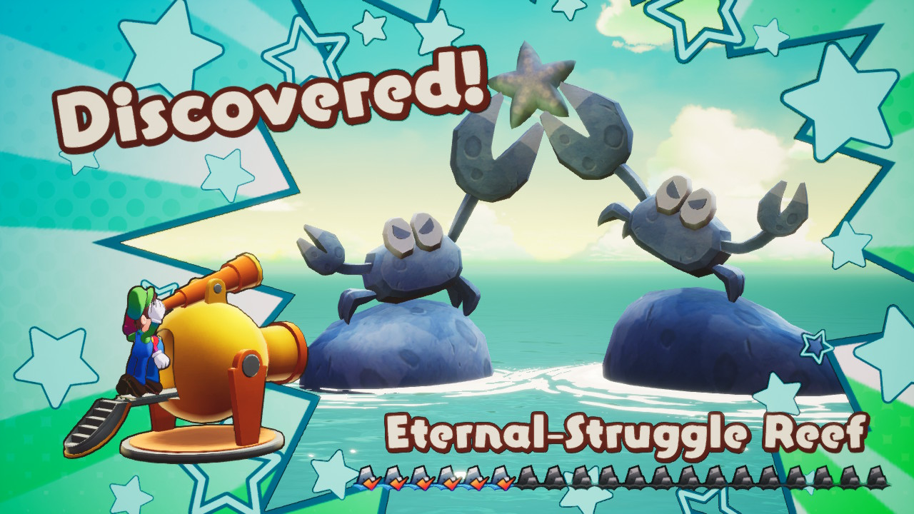 The Eternal-Struggle Reef in Mario & Luigi: Brothership.