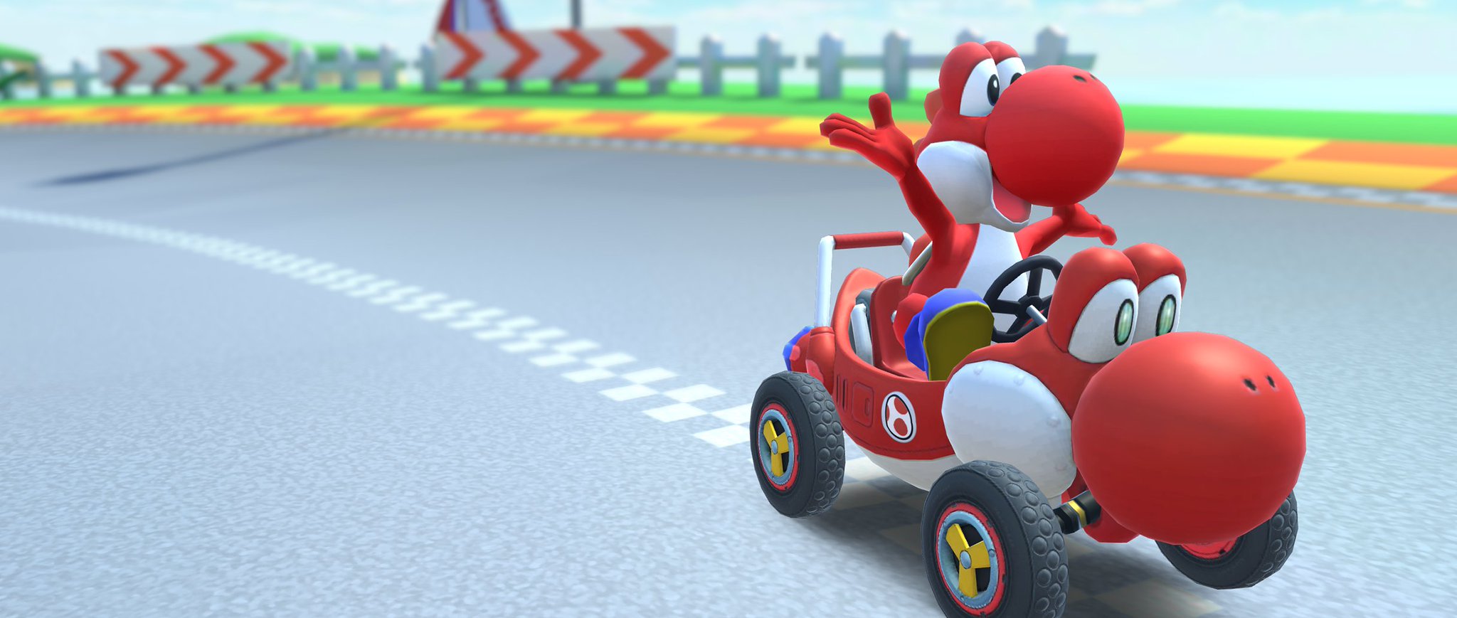 File:MKT Red Yoshi.jpg - Super Mario Wiki, the Mario encyclopedia