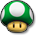 Sprite of a 1-Up Mushroom, from Puzzle & Dragons: Super Mario Bros. Edition.
