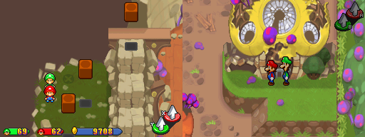 Location of the second beanhole in Toad Town